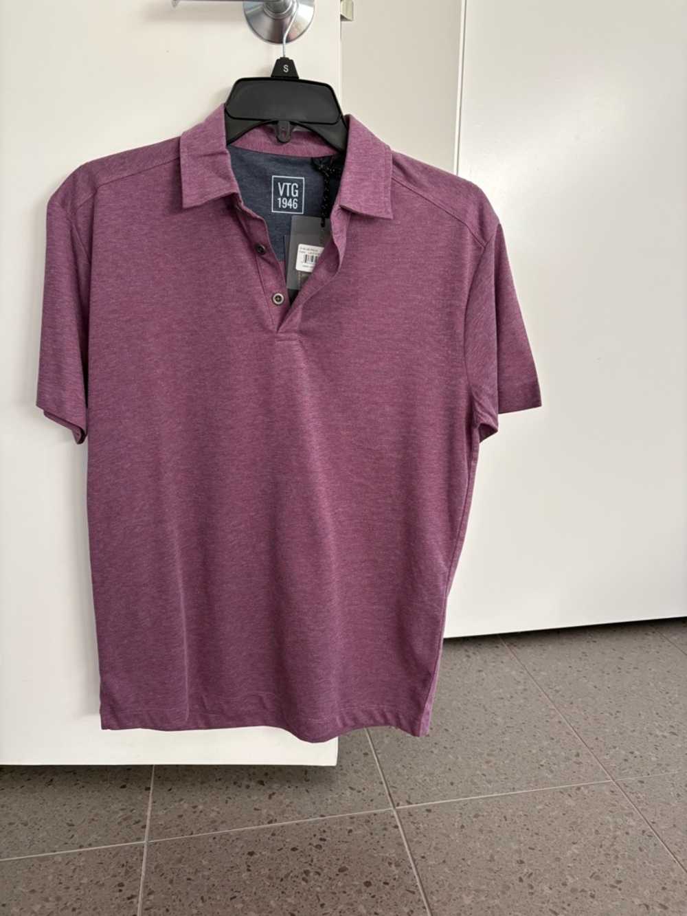 Men's Heather Plum Polo Shirt